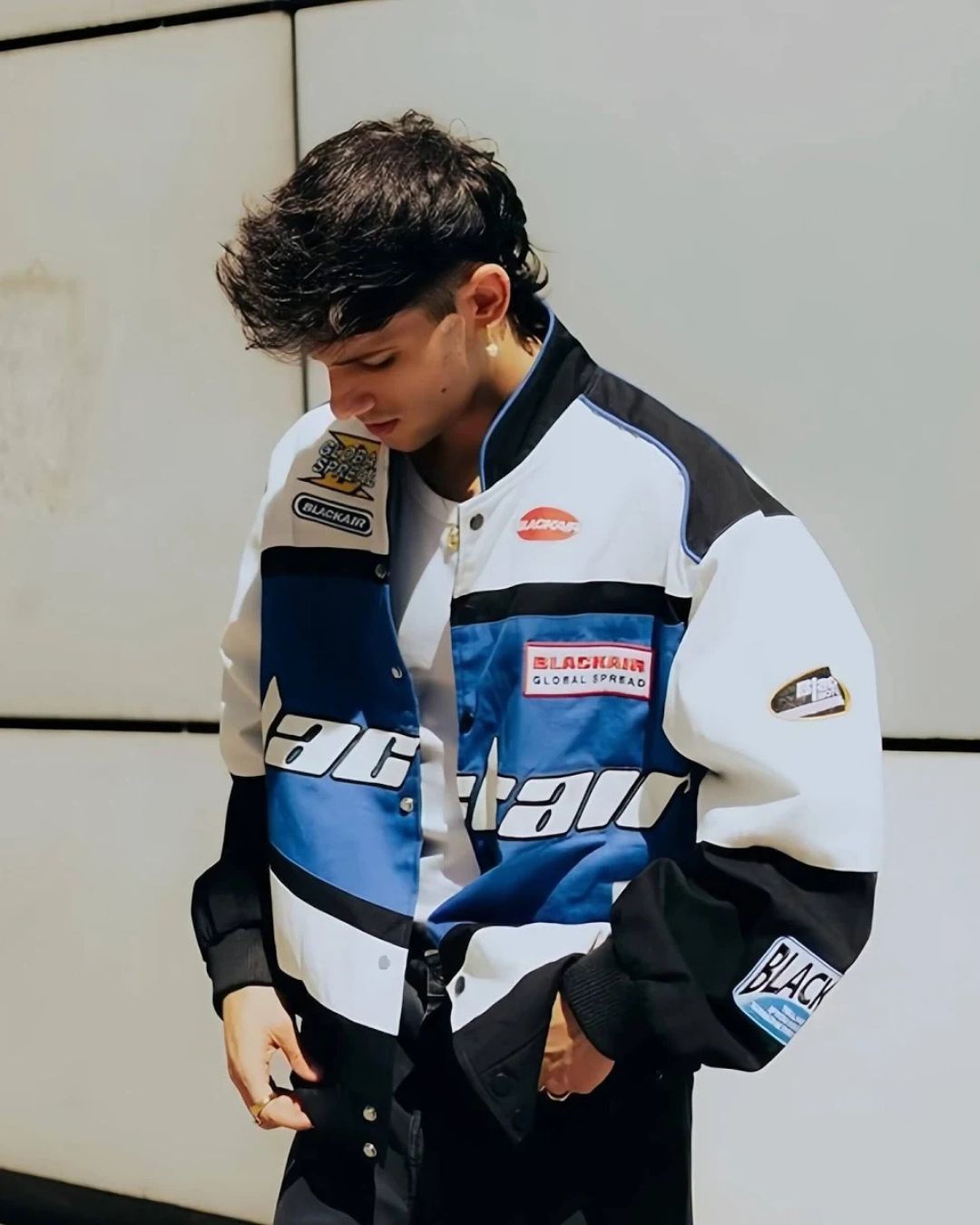 BlackAir Jacket White Blue Unisex Streetwear – Formova