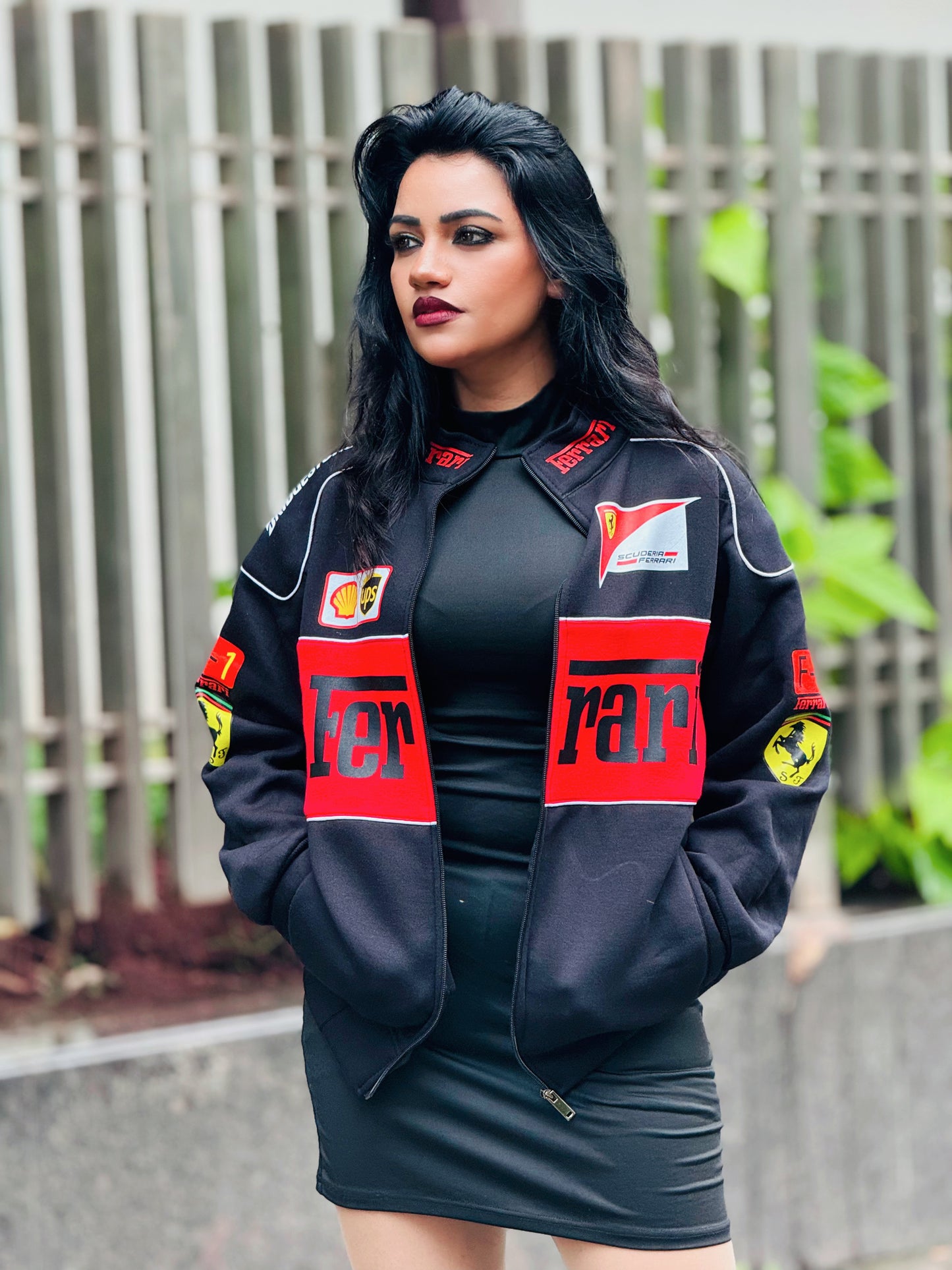 Black Ferrari F1 Jackets - For True Motorsports