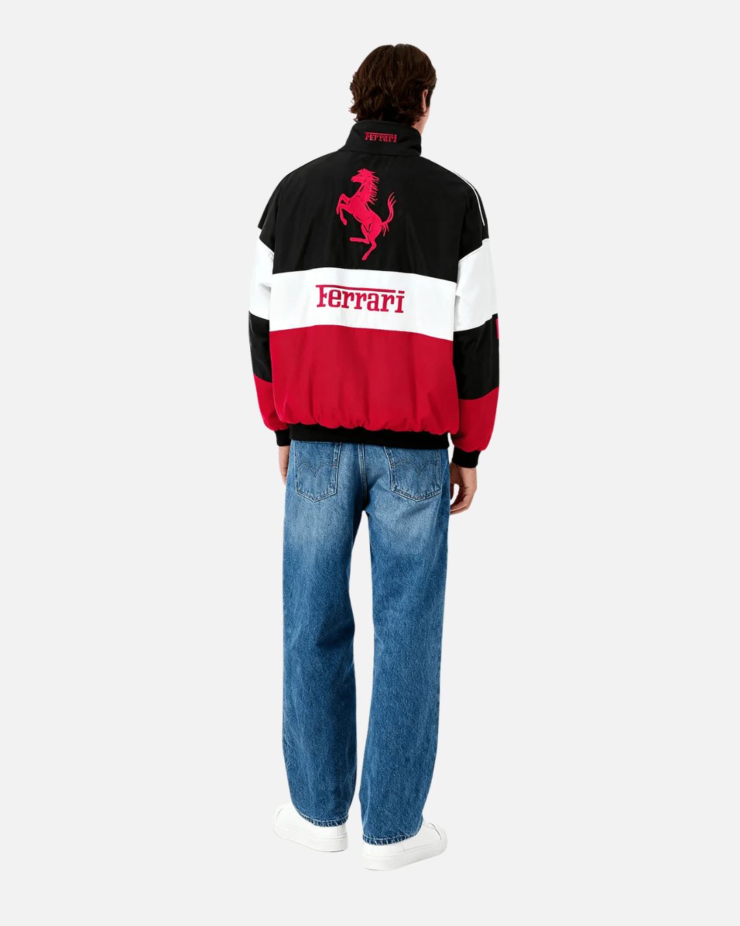 Trio Ferrari Vintage Racing Jacket – Premium Retro Motorsport Outerwear