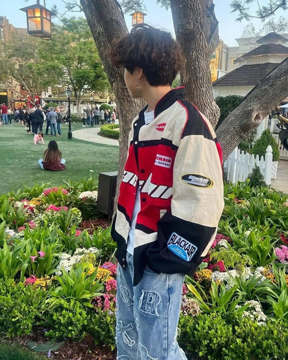BlackAir Jacket Red Beige Unisex Streetwear – Formova