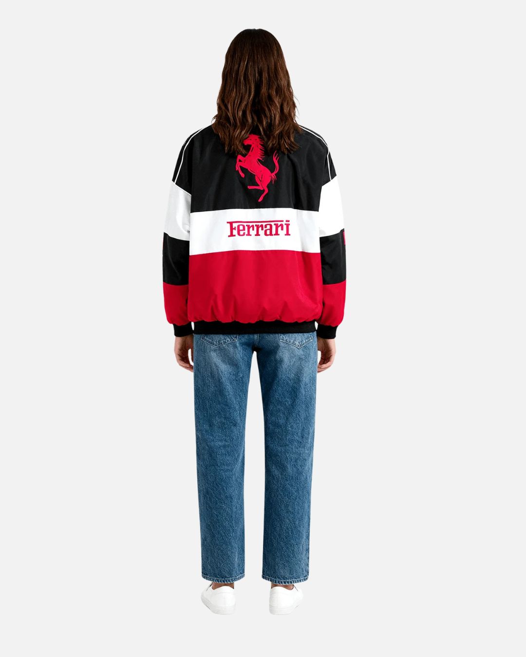 Trio Ferrari Vintage Racing Jacket – Premium Retro Motorsport Outerwear