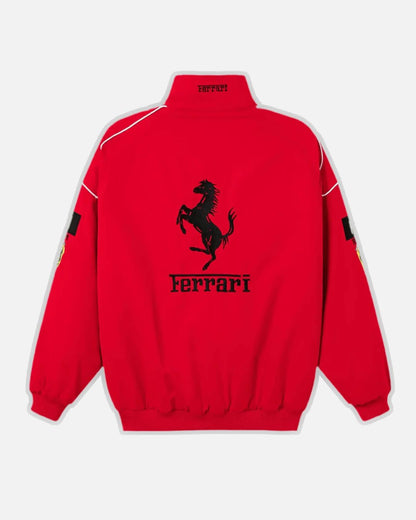 Red F1 Ferrari Scuderia Vintage Edition Jacket – Premium Motorsport Outerwear
