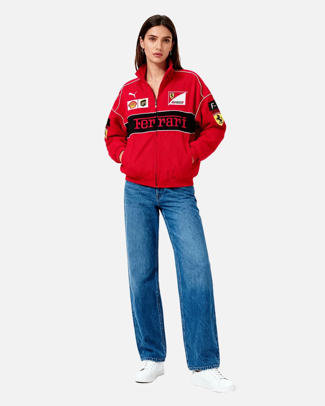 Red F1 Ferrari Scuderia Vintage Edition Jacket – Premium Motorsport Outerwear