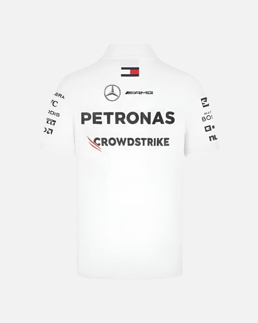 Petronas White Polo T-Shirt Unisex Motorsport Edition – Formova