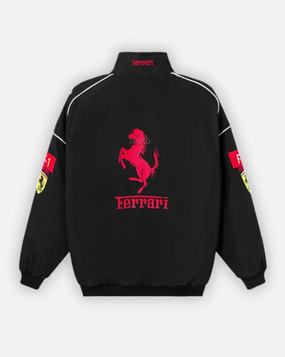 Formova Black Ferrari Scuderia Jacket – Premium Motorsport Performance Outerwear