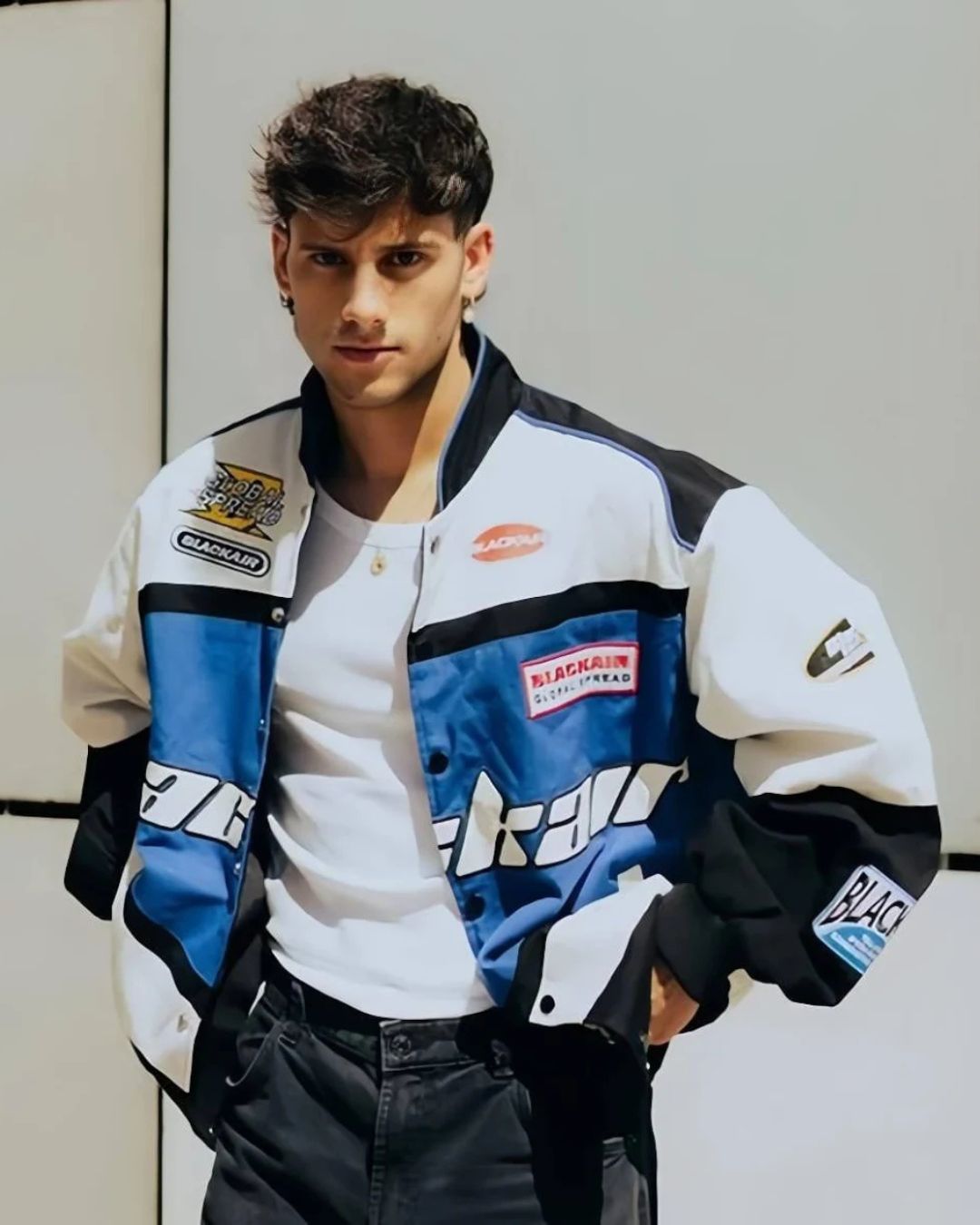 BlackAir Jacket White Blue Unisex Streetwear – Formova