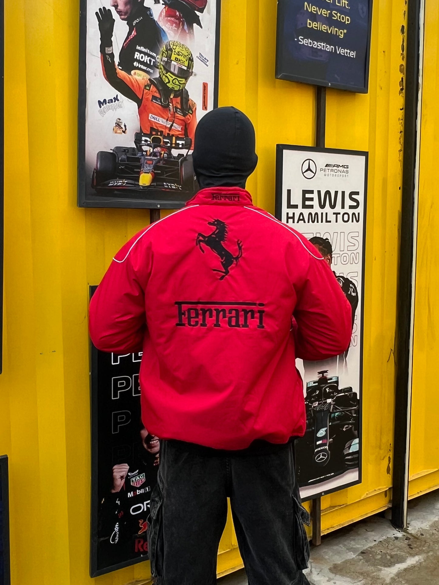 Tricolor Ferrari F1 Racing Jacket - Unisex Racing Jacket