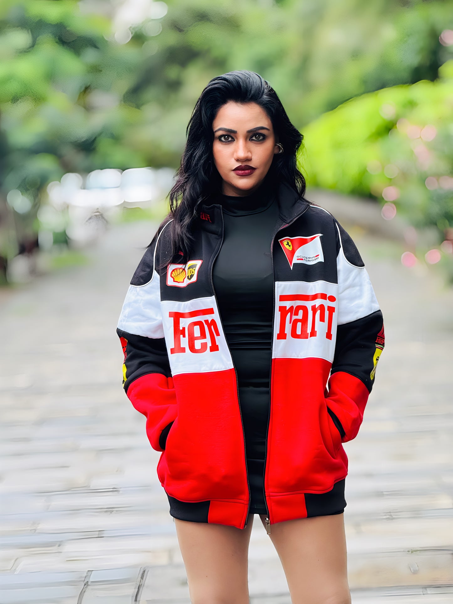 Racing Jacket Ferrari for women`s | Authentic F1 Team Gear | Official Store