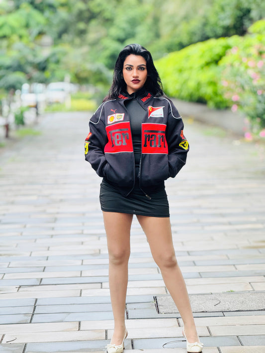 Black Ferrari F1 Jackets - For True Motorsports