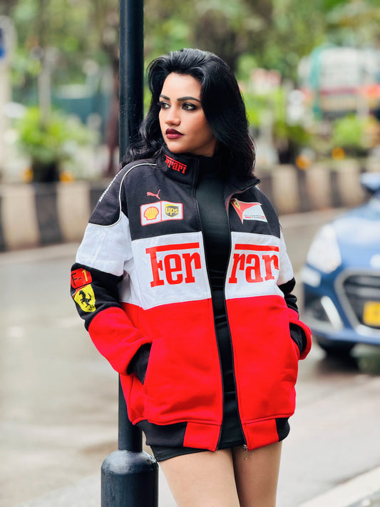 Racing Jacket Ferrari for women`s | Authentic F1 Team Gear | Official Store