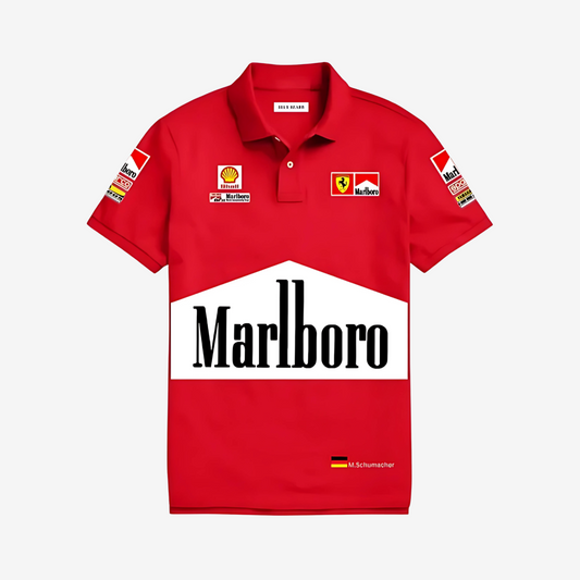 Marlboro F1 Racing Polo T-Shirt – Vintage Motorsport Style