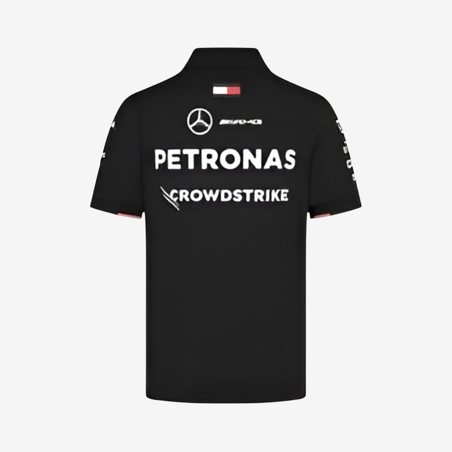 Petronas black polo t-shirt with classic collar, unisex fit and premium cotton fabric by Formova