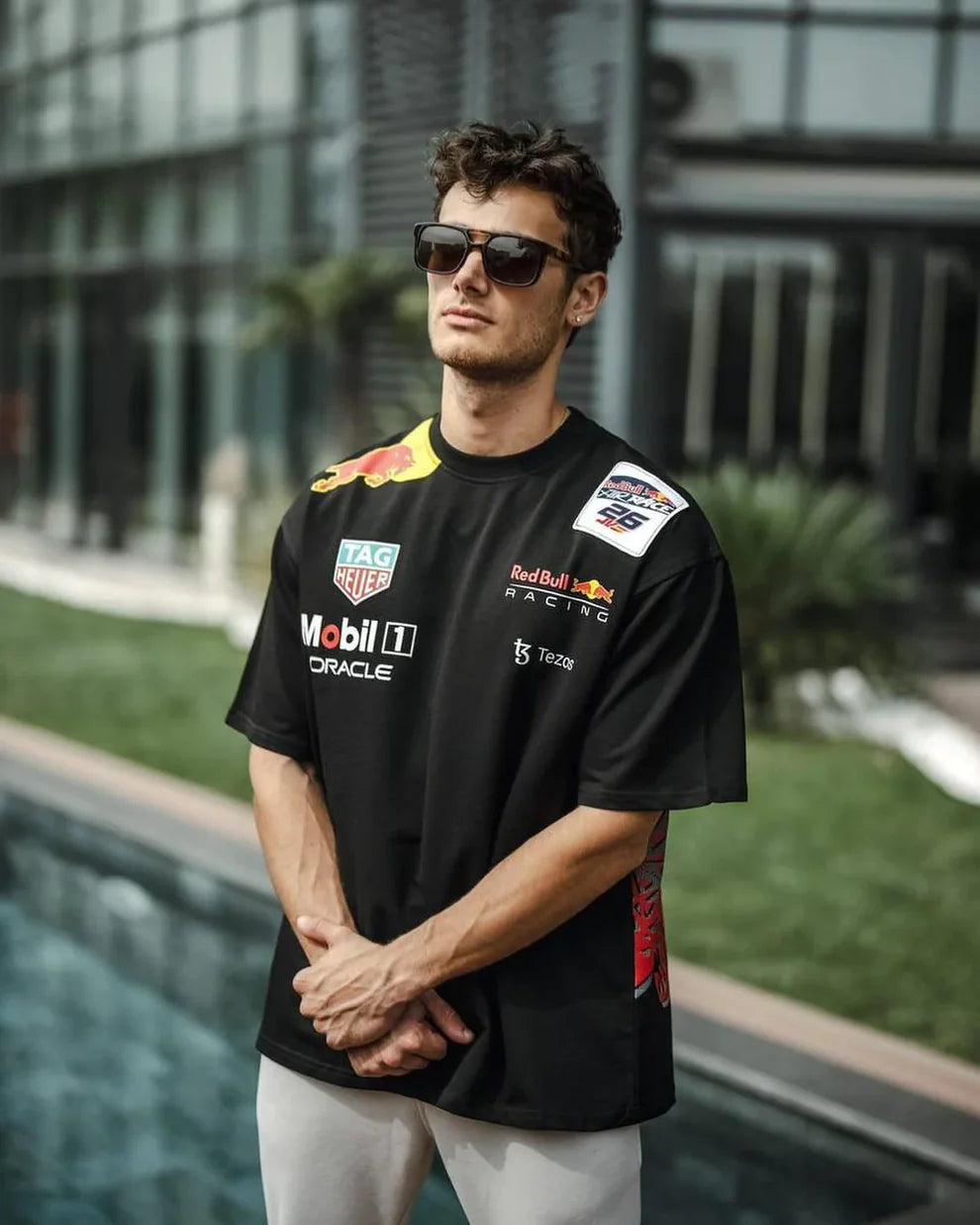 Red Bull Racing premium t-shirt by Formova featuring high-quality fabric and bold Formula 1 inspired design