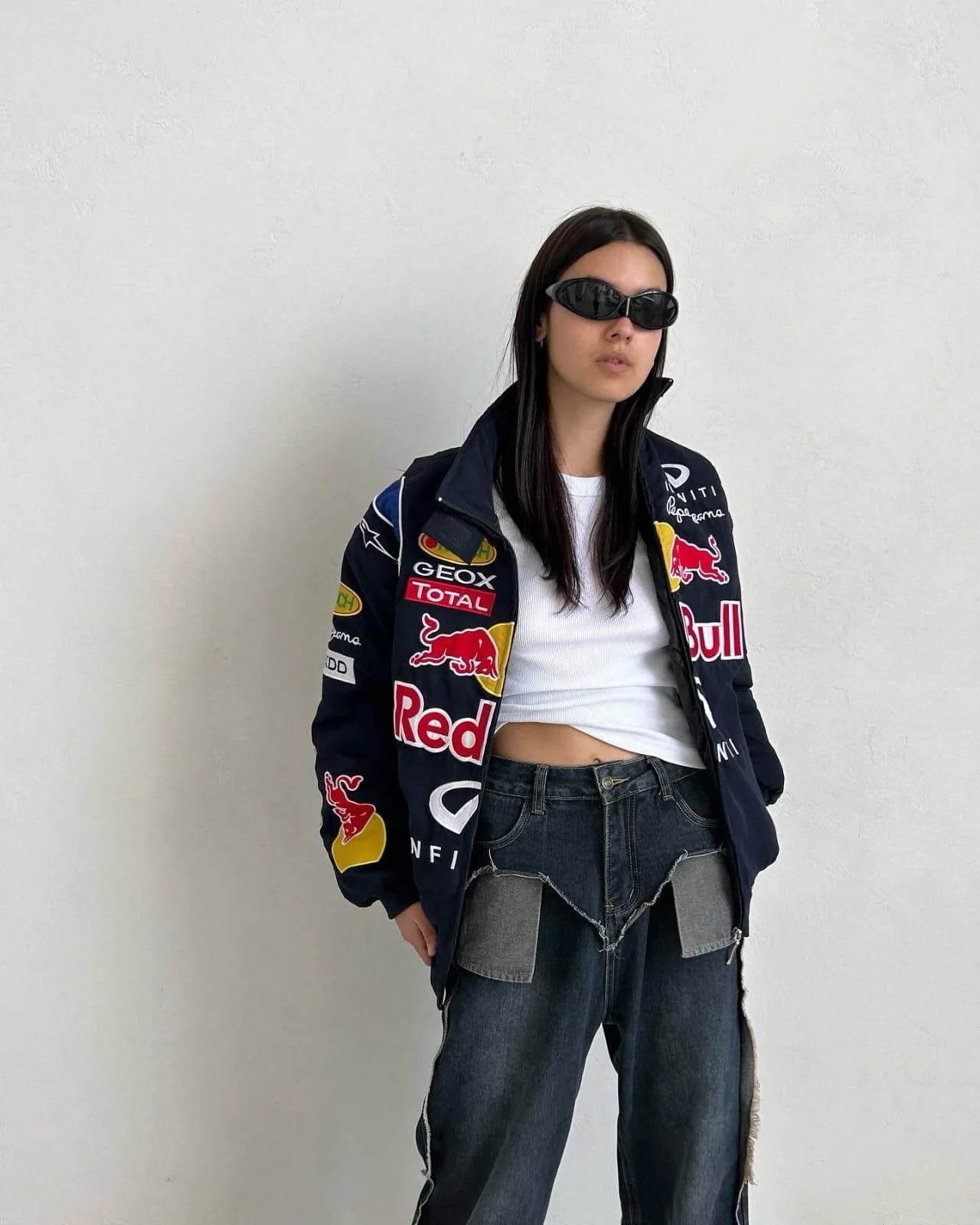 Red Bull Racing Team Jacket – Inner Puff Parachute Fabric | F1 Formova Look