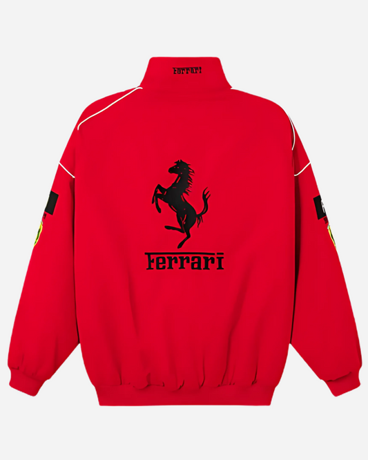 Red Ferrari F1 Racing Jacket - F1 Apparels