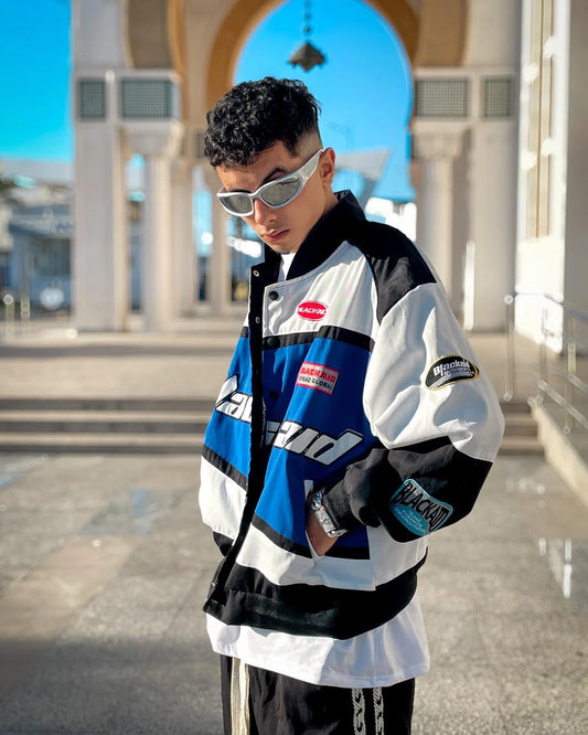 Blackair Racing Motorcycle Vintage Racing Jacket