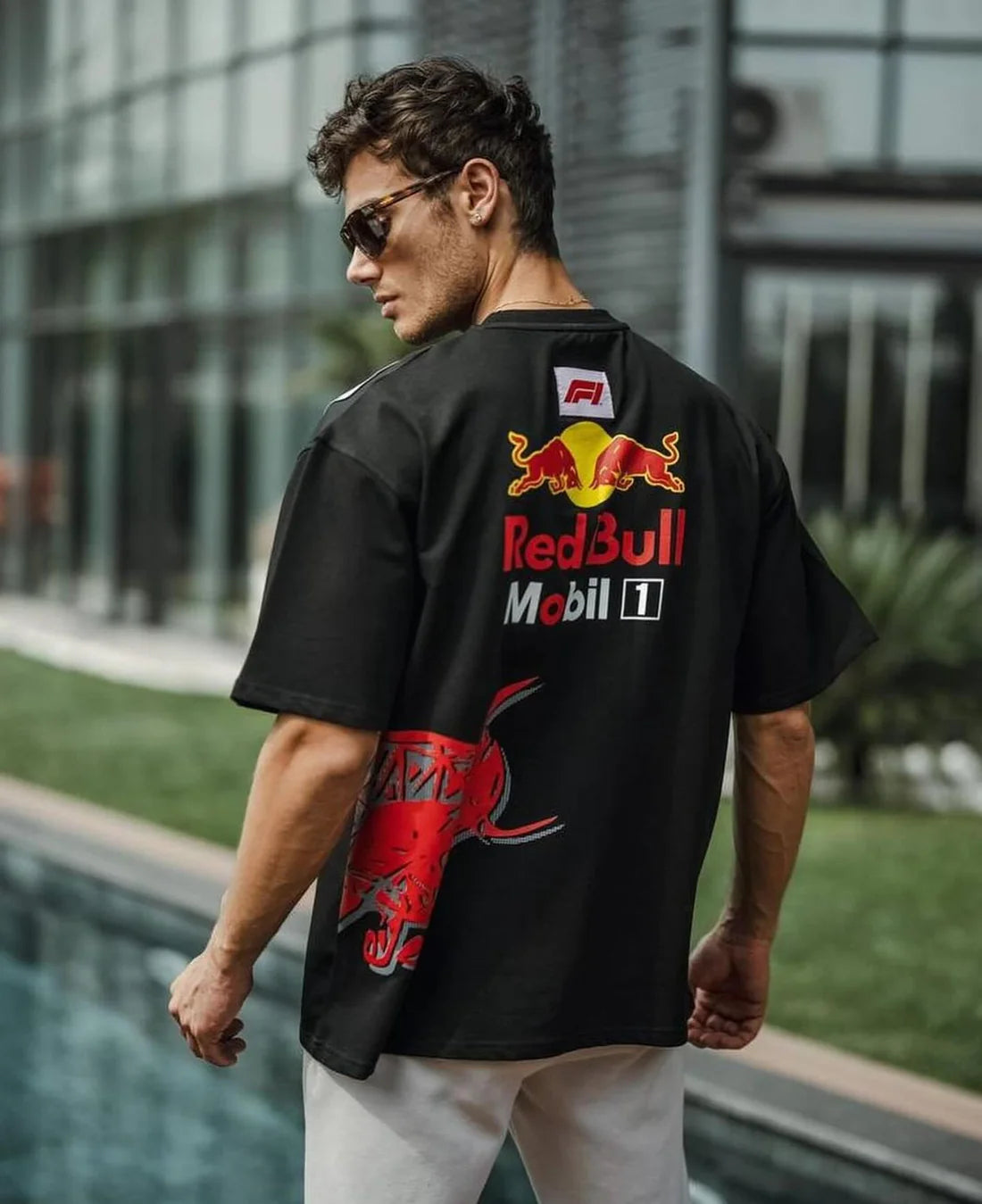 Redbull Black Racing T-shirt - Motorsport Racing T-shirt