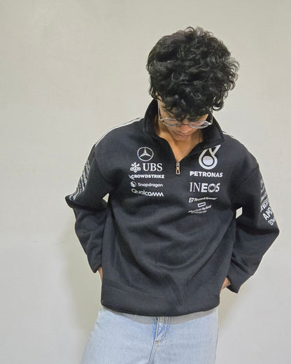 Formova AMG Petronas Half Zip Polo Sweatshirt